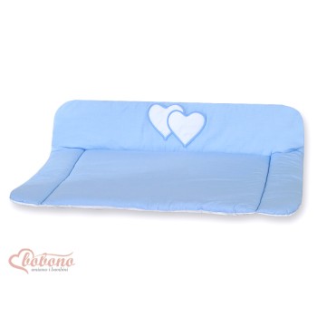 Soft changing mat- Hanging Hearts blue