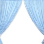 Curtains for baby room- Hanging Hearts blue