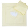 Bedding set 2-pcs 75x75cm NEWBORN SQUARE- Hearts cream