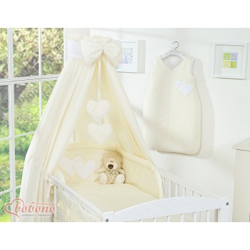 Κουνουπιέρα Υφασμάτινη - Hanging Hearts cream