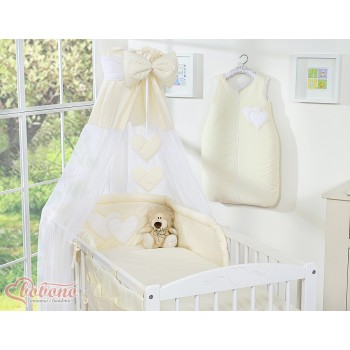 Κουνουπιέρα από Chiffon - Hanging Hearts cream