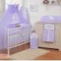 Σετ Προίκας Μωρού 5τμχ Με Κουνουπιέρα - Hanging Hearts lilac