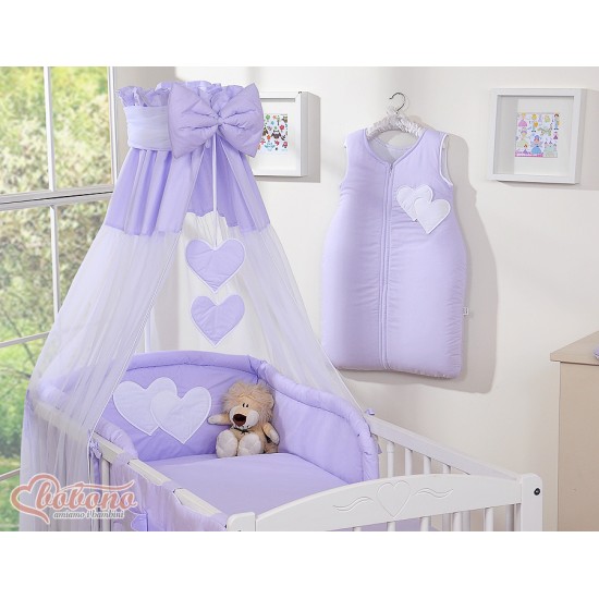 Κουνουπιέρα από Chiffon- Hanging Hearts lilac