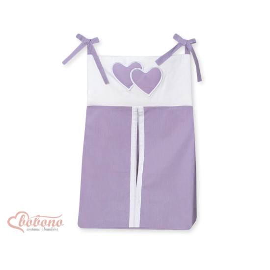 Diaper bag- Hanging Hearts lilac Diaper bag- Hanging Hearts lilac