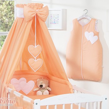 Κουνουπιέρα Υφασμάτινη - Hanging Hearts orange