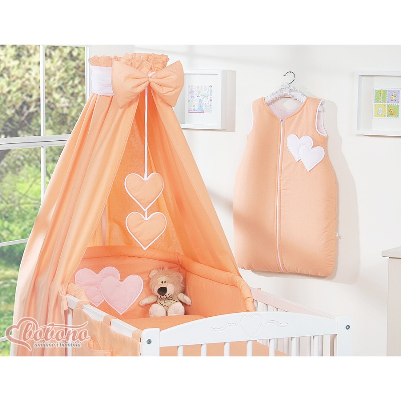 Κουνουπιέρα Υφασμάτινη - Hanging Hearts orange