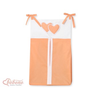 Diaper bag- Hanging Hearts orange