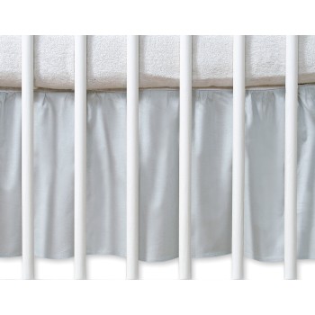 Dust Ruffle-Masking flounce 140x70cm- Hanging Hearts grey