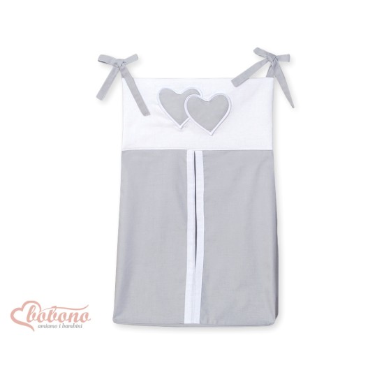 Diaper bag- Hanging Hearts grey Diaper bag- Hanging Hearts grey