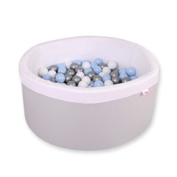 Μπαλοπισίνα minky  with balls - gray