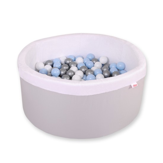 Μπαλοπισίνα minky  with balls - gray