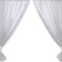 Curtains for baby room- Hanging Hearts gray
