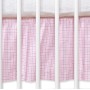 Dust Ruffle-Masking flounce 120x60cm- Hkanging Hearts pink checkered