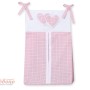 Diaper bag- Hanging Hearts pink checkered