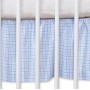 Dust Ruffle-Masking flounce 140x70cm- Hanging Hearts blue checkered