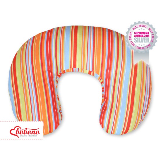 Μαξιλάρι Θηλασμού - Hanging hearts orange strips Μαξιλάρι Θηλασμού - Hanging hearts orange strips