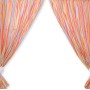 Curtains for baby room- Hanging Hearts orange strips
