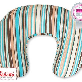 Μαξιλάρι Θηλασμού - Hanging hearts brown strips