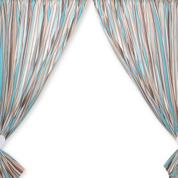 Curtains for baby room- Hanging Hearts brown strips