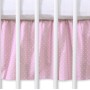 Dust Ruffle-Masking flounce 140x70cm- Hanging Hearts white polka dots on pink