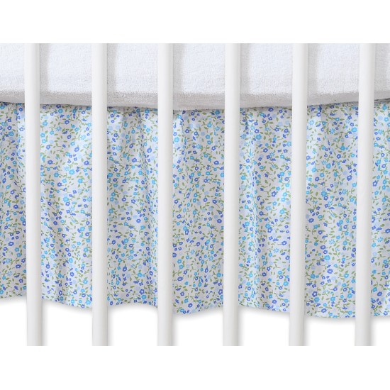 Dust Ruffle-Masking flounce 120x60cm- Hanging Hearts blue flowers Dust Ruffle-Masking flounce 120x60cm- Hanging Hearts blue flowers