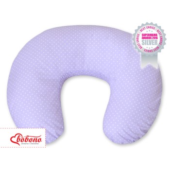 Μαξιλάρι Θηλασμού - Hanging hearts white polka dots on lilac