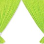 Κουρτίνες Βρεφικού Δωματίου με Τρέσα - Hanging Hearts white dots on green