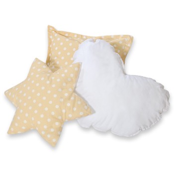 Διακοσμητικά Μαξιλάρια Σετ 3 τμχ - Bright dots on beige