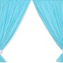 Κουρτίνες Βρεφικού Δωματίου με Τρέσα - Hanging Hearts white dots on turquoise