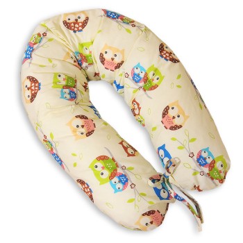 Μαξιλάρι Εγκυμοσύνης LONGER - Owls on cream