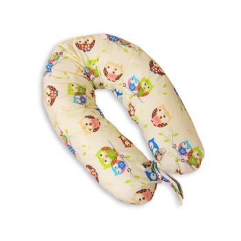 Μαξιλάρι Εγκυμοσύνης LONGER - Owls on cream