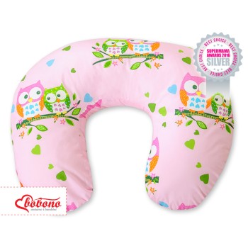 Μαξιλάρι Θηλασμού - Basic pink owls