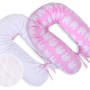 Μαξιλάρι Εγκυμοσύνης LONGER - double-sided-Simple Elephants pink