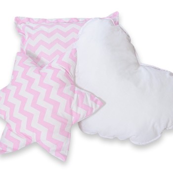 Διακοσμητικά Μαξιλάρια Σετ 3 τμχ - Chevron pink