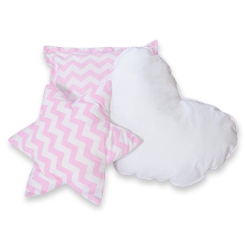 Διακοσμητικά Μαξιλάρια Σετ 3 τμχ - Chevron pink