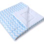 Double-sided teepee playmat- Chevron blue