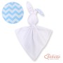 Cuddly rabbit double-sided-Simple chevron blue