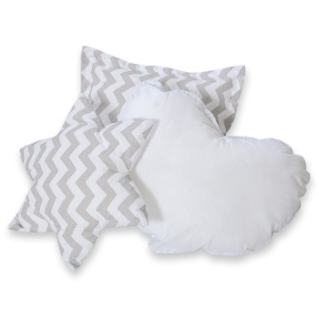 Διακοσμητικά Μαξιλάρια Σετ 3 τμχ - Chevron grey