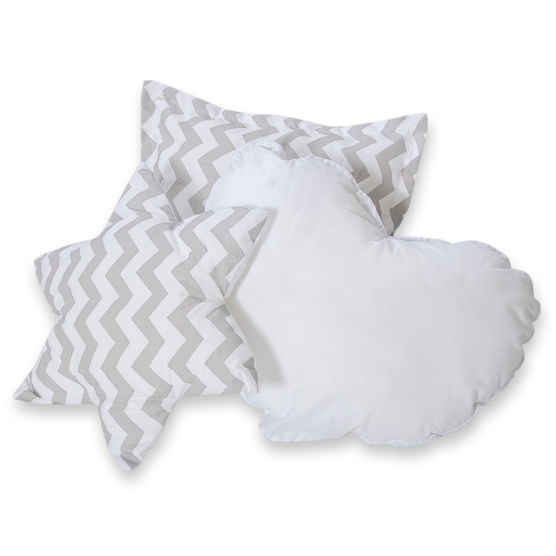 Διακοσμητικά Μαξιλάρια Σετ 3 τμχ - Chevron grey