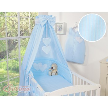 Κουνουπιέρα Υφασμάτινη – Hanging Hearts Blue Strips