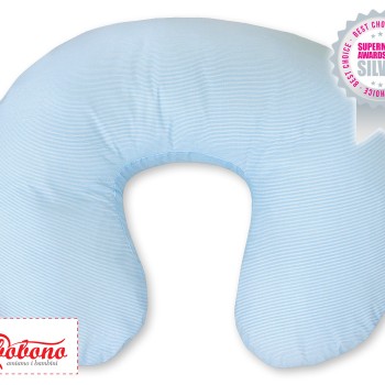 Μαξιλάρι Θηλασμού - Hanging hearts blue strips