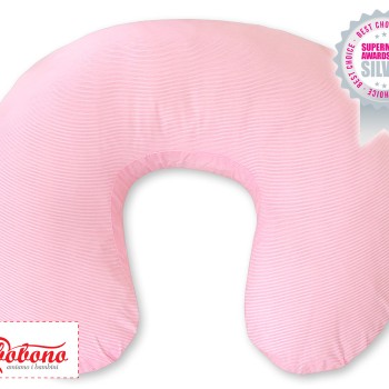 Μαξιλάρι Θηλασμού - Hanging hearts pink strips