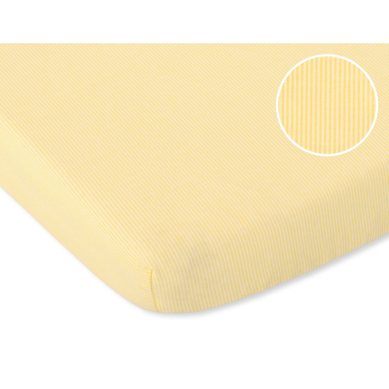 Sheet made of cotton 120x60cm yellow strips
