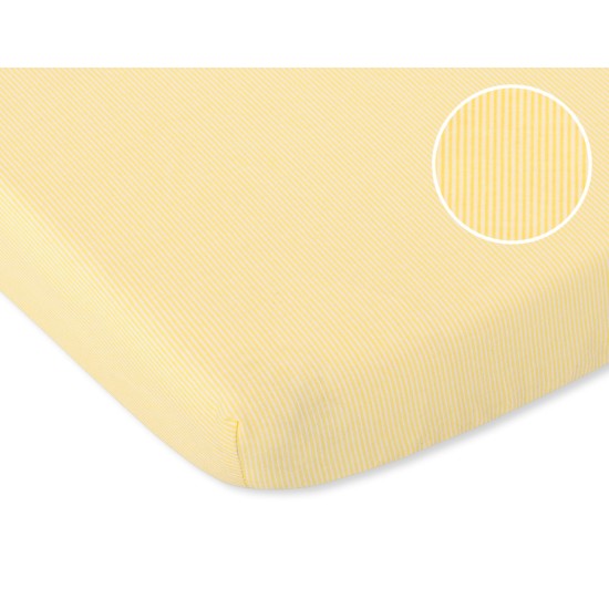 Sheet made of cotton 140x70cm yellow strips Sheet made of cotton 140x70cm yellow strips