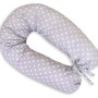 Μαξιλάρι Εγκυμοσύνης LONGER - White polka dots on grey