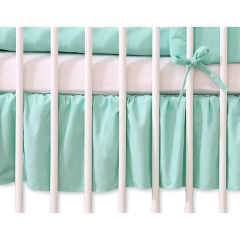 Dust Ruffle-Masking flounce 120x60cm- Hanging Hearts mint