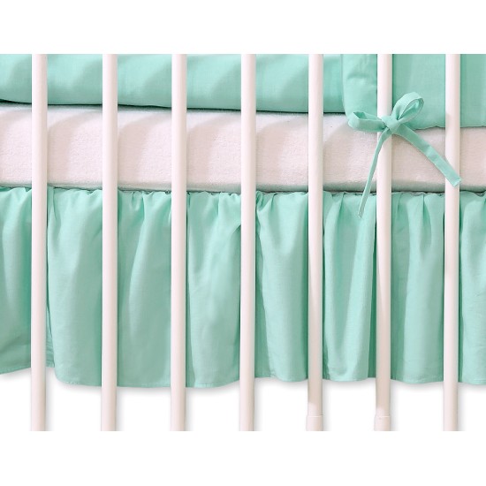 Dust Ruffle-Masking flounce 120x60cm- Hanging Hearts mint Dust Ruffle-Masking flounce 120x60cm- Hanging Hearts mint