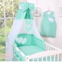 Κουνουπιέρα από chiffon - Hanging Hearts mint