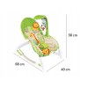 Bouncer rocker cradle with vibrations music ECOTOYS