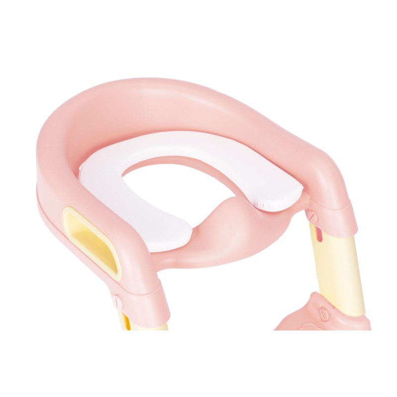 Potty toilet with stairs ladder for children yellow ECOTOYS